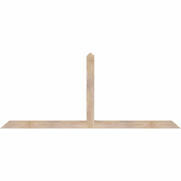 Ekena Millwork Portland Smooth Timber Gable Bracket, Douglas Fir, 84"W x 35"H x 3 1/2"D x 3 1/2"F, 10/12 Pitch GBW084X35X0404POR00SDF - main